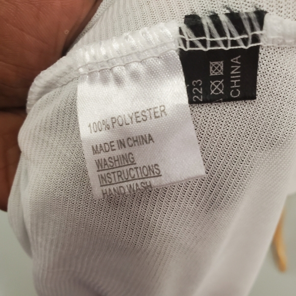 Creation | Green  & white tunic Blouse - Picture 8 of 8